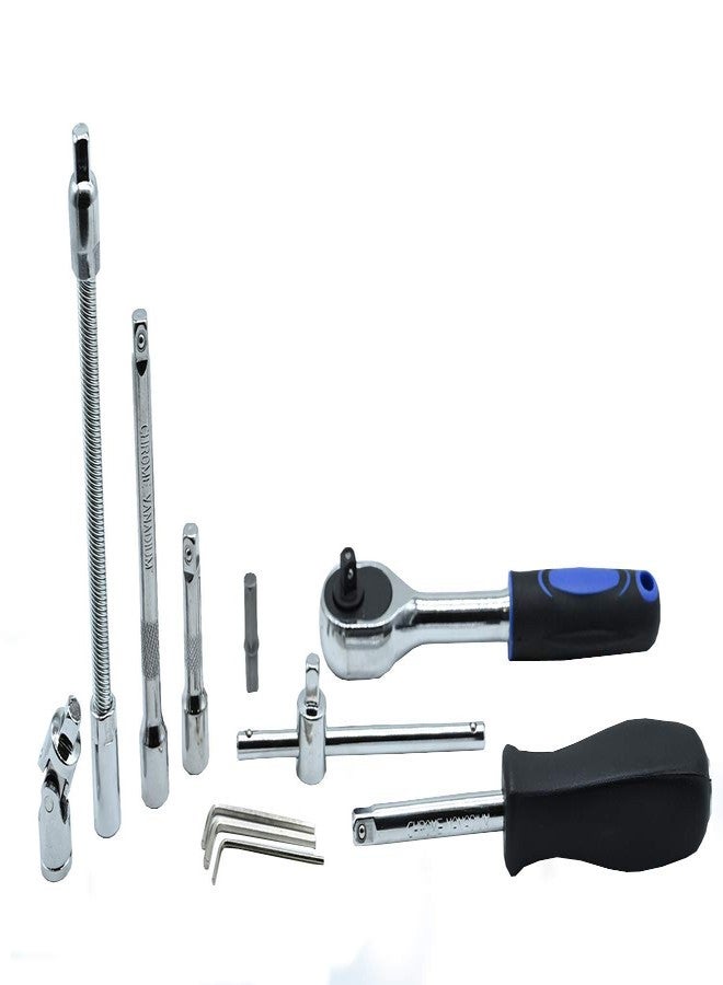 Moolten 46 In 1 Pcs Wrench Tool Kit & Screwdriver And Socket Set, Best Material - Image 4